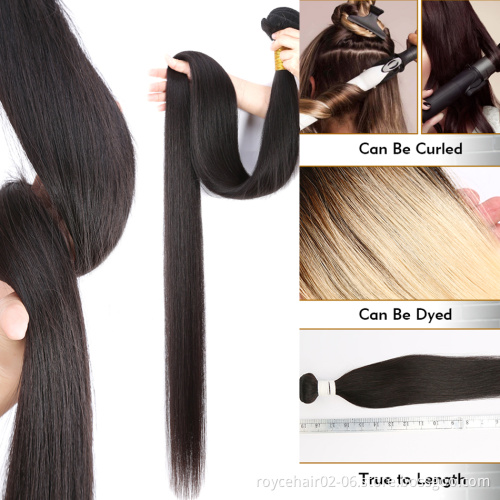 Cheap Price Raw Virgin Remy Hair Extensions Vendor Silky Straight Mink Brazilian Human Hair Bundles with Lace Closure